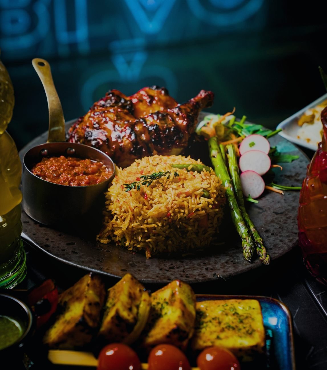 Blac restaurant social media photography